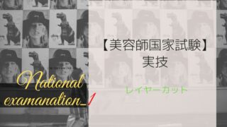 美容師国家試験実技 レイヤーカット